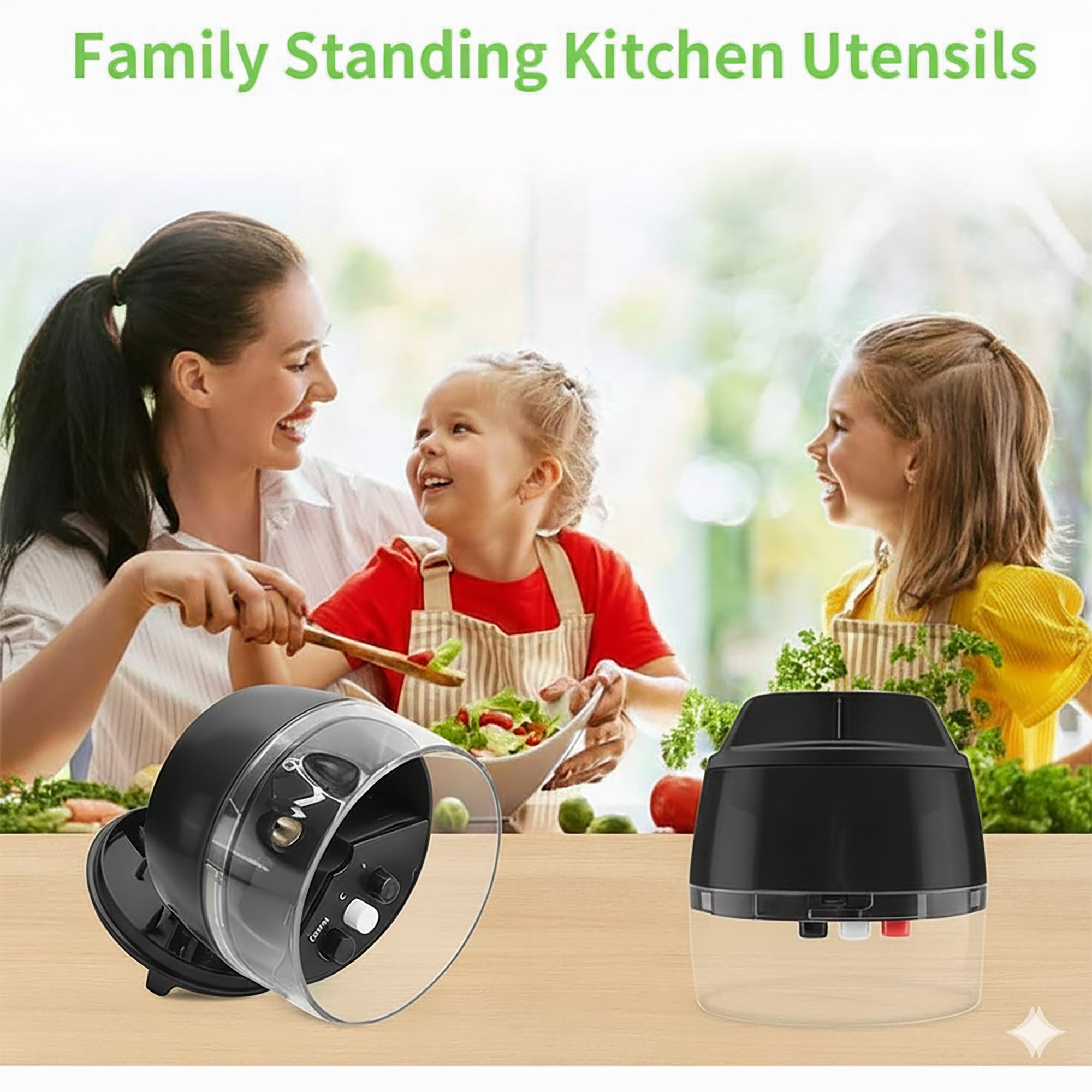 4-in-1 Vegetable Spiralizer Slicer, Handheld Veggie Noodle Maker with Stainless Steel Blades, Compact Zucchini Spaghetti Cutter for Healthy Eating – Black 4-in-1 Vegetable Spiralizer Slicer, Handheld Veggie Noodle Maker with Stainless Steel Blades, Compact Zucchini Spaghetti Cutter for Healthy Eating – Black
